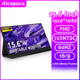 15.6-Inch Portable Monitor – Full HD 1080P, 60Hz Display with Metal Frame for Laptop, PS4/PS5, Xbox, Switch, TV Box & Mobile Devices
