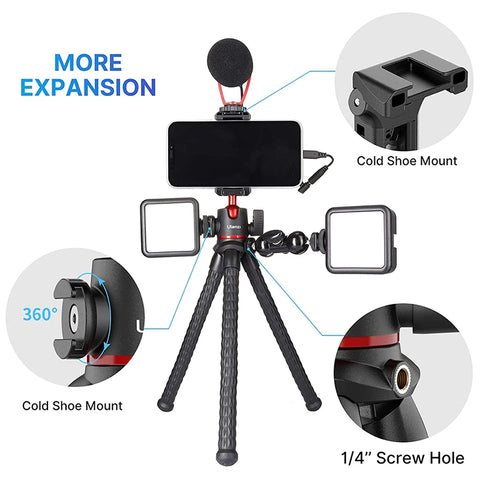 VIJIM Ulanzi MT-33 Flexible Octopus Tripod for Phone Camera DSLR 2in1