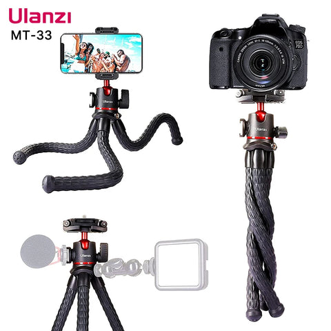 VIJIM Ulanzi MT-33 Flexible Octopus Tripod for Phone Camera DSLR 2in1