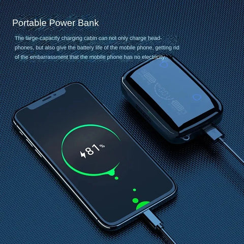 M19 TWS Wireless Gaming Earbuds - Low Latency Bluetooth Earphones with Noise Reduction & Charging Case