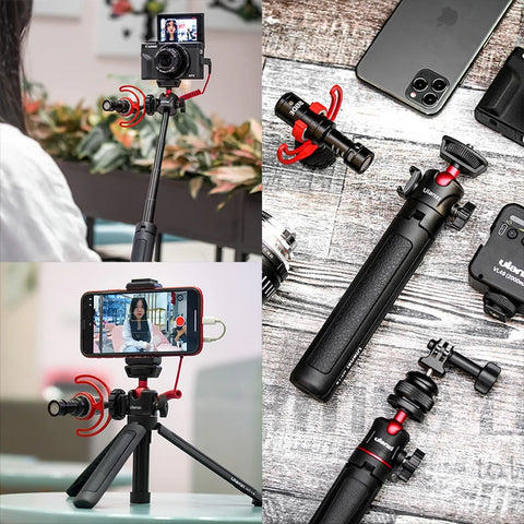 VIJIM Ulanzi MT-16 Foldable Tripod for Phone Cold Shoe Ball Head 1/4''