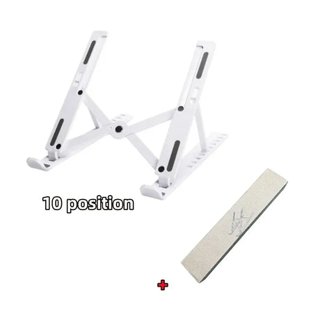 Portable Foldable Laptop Stand with 7/10 Adjustable Gears, Universal ABS Holder for MacBook, Lenovo, Samsung & Tablets
