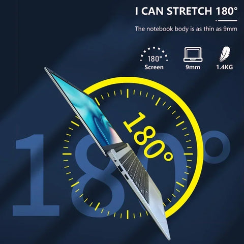 14" Learning Laptop – Intel N4000, Windows 11 Pro, Microsoft 365, 128GB–1TB SSD Options, Lightweight Student & Office Notebook