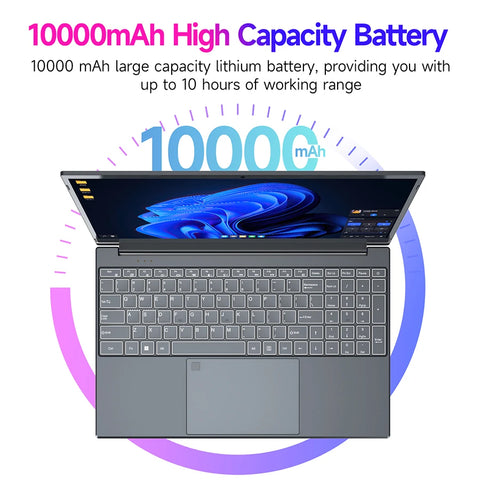 2025 Touchscreen Laptop - 15.6" N95 AI Lightweight Business Laptop with 16GB RAM & 256GB SSD, Portable Office Computer