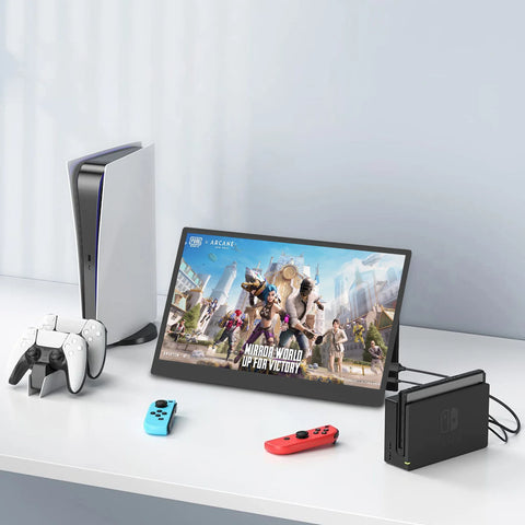 15.6-Inch Portable Monitor – Full HD 1080P, 60Hz Display with Metal Frame for Laptop, PS4/PS5, Xbox, Switch, TV Box & Mobile Devices