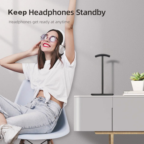 Headphone Stand, Desktop Headset Holder - Desk Earphone Stand, for All