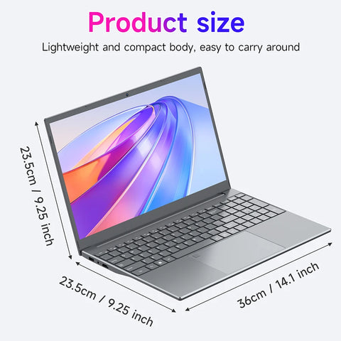 2025 Touchscreen Laptop - 15.6" N95 AI Lightweight Business Laptop with 16GB RAM & 256GB SSD, Portable Office Computer