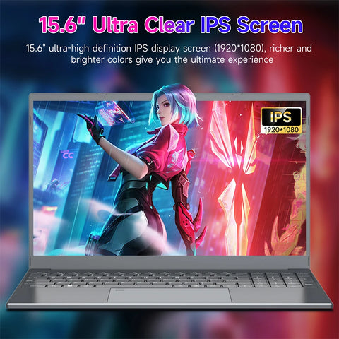 2025 Touchscreen Laptop - 15.6" N95 AI Lightweight Business Laptop with 16GB RAM & 256GB SSD, Portable Office Computer