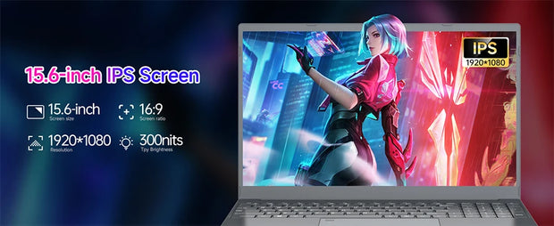2025 Touchscreen Laptop - 15.6" N95 AI Lightweight Business Laptop with 16GB RAM & 256GB SSD, Portable Office Computer