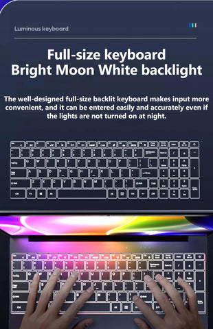 11th Gen Celeron N5095 Laptop – Windows 10/11, 16GB/32GB RAM, 128GB–2TB SSD, Dual-Band WiFi, Bluetooth, Stylish Pink Keyboard