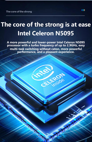 11th Gen Celeron N5095 Laptop – Windows 10/11, 16GB/32GB RAM, 128GB–2TB SSD, Dual-Band WiFi, Bluetooth, Stylish Pink Keyboard