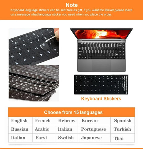 14" Learning Laptop – Intel N4000, Windows 11 Pro, Microsoft 365, 128GB–1TB SSD Options, Lightweight Student & Office Notebook