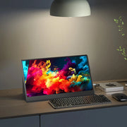 15.6-Inch Portable Monitor – Full HD 1080P, 60Hz Display with Metal Frame for Laptop, PS4/PS5, Xbox, Switch, TV Box & Mobile Devices
