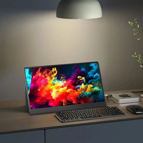 15.6-Inch Portable Monitor – Full HD 1080P, 60Hz Display with Metal Frame for Laptop, PS4/PS5, Xbox, Switch, TV Box & Mobile Devices