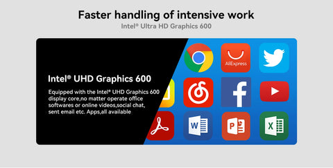 Adreamer 13.3" Laptop – Intel Celeron N4020, 8GB RAM + 1TB SSD, Windows 10 Notebook for Office, School & Everyday Use