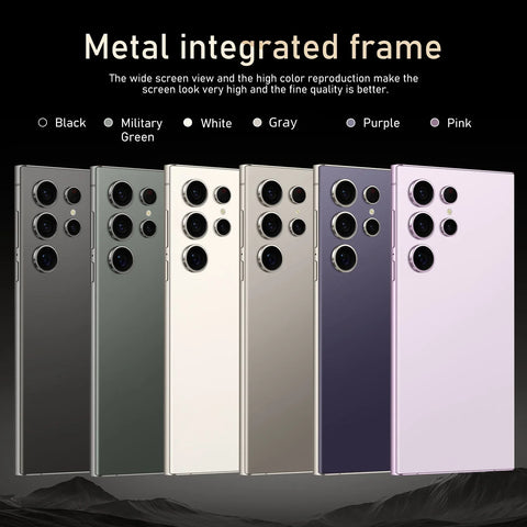 S24 Pro Smartphone – 6.8" Android Phone, 8GB RAM + 256GB ROM, 24MP+48MP Camera, Dual SIM, 6000mAh Battery, Google Play Store