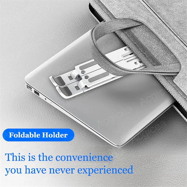 Portable Foldable Laptop Stand with 7/10 Adjustable Gears, Universal ABS Holder for MacBook, Lenovo, Samsung & Tablets