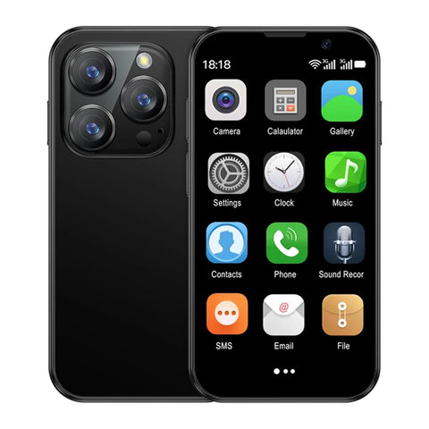 SERVO 16SE Mini Smartphone - 3.0" Display, 16GB ROM, Android 9.0, Dual SIM, 3G WCDMA, WiFi, Play Store Support