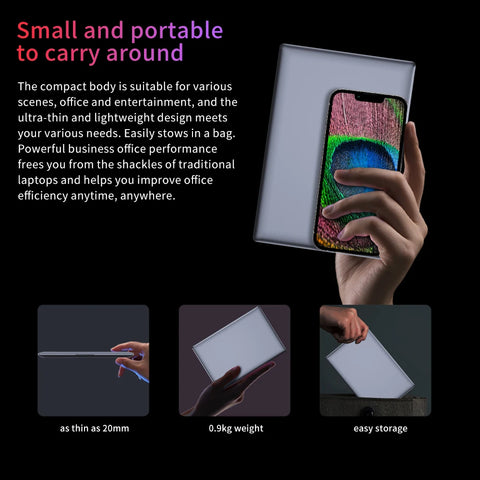 TOPOSH 10.1" Mini Laptop – Intel Celeron J4125 Quad-Core, 12GB RAM + 512GB SSD, Windows 11 Portable Office Notebook