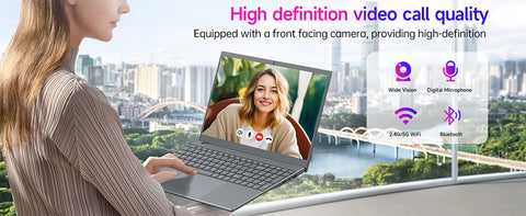 2025 Touchscreen Laptop - 15.6" N95 AI Lightweight Business Laptop with 16GB RAM & 256GB SSD, Portable Office Computer