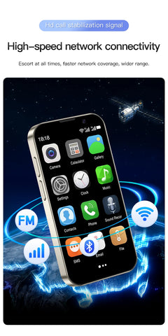 SERVO 16SE Mini Smartphone - 3.0" Display, 16GB ROM, Android 9.0, Dual SIM, 3G WCDMA, WiFi, Play Store Support