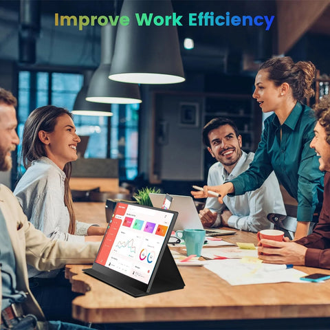 15.6-Inch Portable Monitor – Full HD 1080P, 60Hz Display with Metal Frame for Laptop, PS4/PS5, Xbox, Switch, TV Box & Mobile Devices