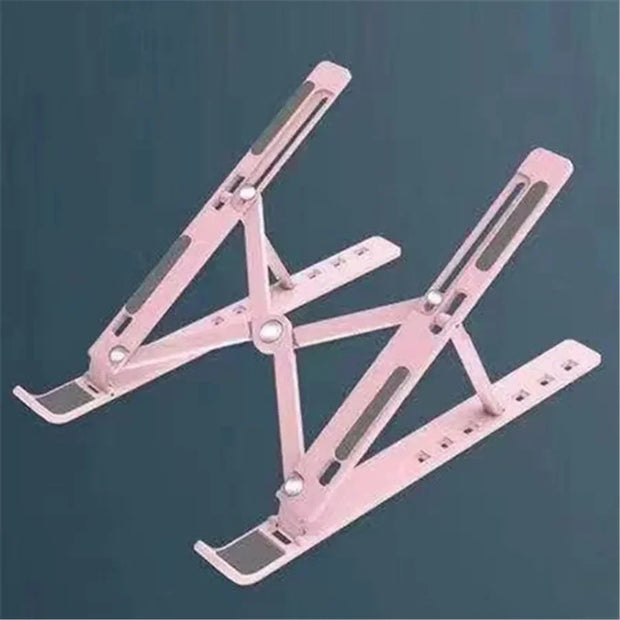 Portable Foldable Laptop Stand with 7/10 Adjustable Gears, Universal ABS Holder for MacBook, Lenovo, Samsung & Tablets
