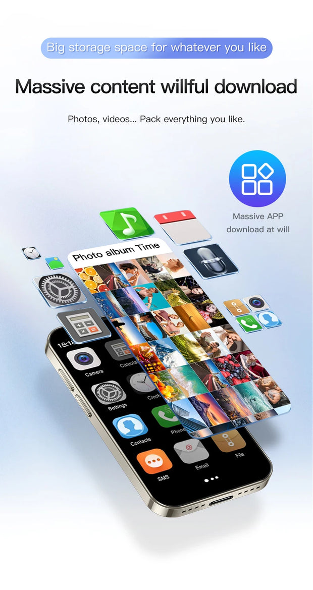 SERVO 16SE Mini Smartphone - 3.0" Display, 16GB ROM, Android 9.0, Dual SIM, 3G WCDMA, WiFi, Play Store Support