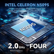 FIREBAT A14 Laptop – 14.1" FHD Display, Intel N5095, 16GB RAM, 512GB/1TB SSD, Fingerprint Unlock, Lightweight Business Notebook