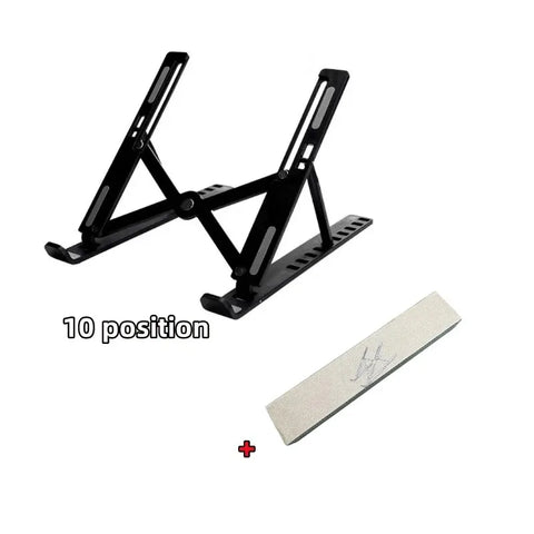 Portable Foldable Laptop Stand with 7/10 Adjustable Gears, Universal ABS Holder for MacBook, Lenovo, Samsung & Tablets