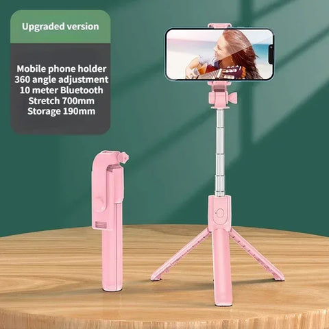 Selfie Stick Wireless Tripod Stand with Light Bluetooth Remote