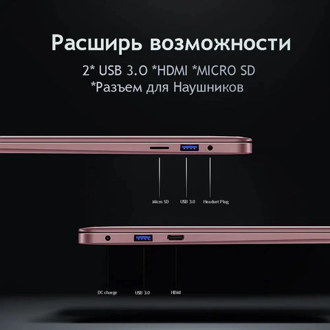 11th Gen Celeron N5095 Laptop – Windows 10/11, 16GB/32GB RAM, 128GB–2TB SSD, Dual-Band WiFi, Bluetooth, Stylish Pink Keyboard