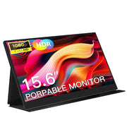 15.6-Inch Portable Monitor – Full HD 1080P, 60Hz Display with Metal Frame for Laptop, PS4/PS5, Xbox, Switch, TV Box & Mobile Devices