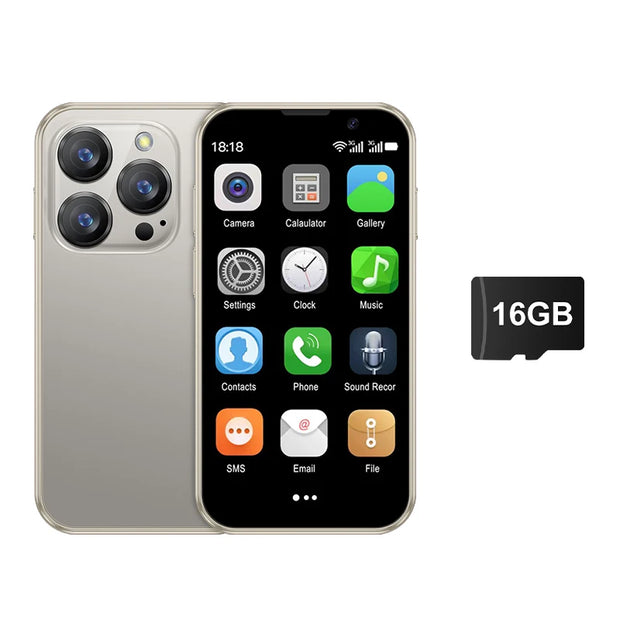 SERVO 16SE Mini Smartphone - 3.0" Display, 16GB ROM, Android 9.0, Dual SIM, 3G WCDMA, WiFi, Play Store Support