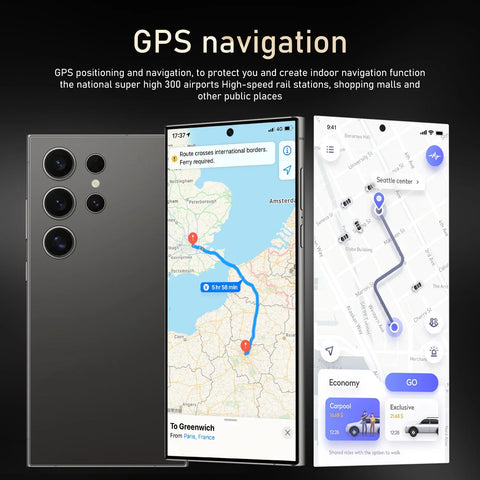 S24 Pro Smartphone – 6.8" Android Phone, 8GB RAM + 256GB ROM, 24MP+48MP Camera, Dual SIM, 6000mAh Battery, Google Play Store