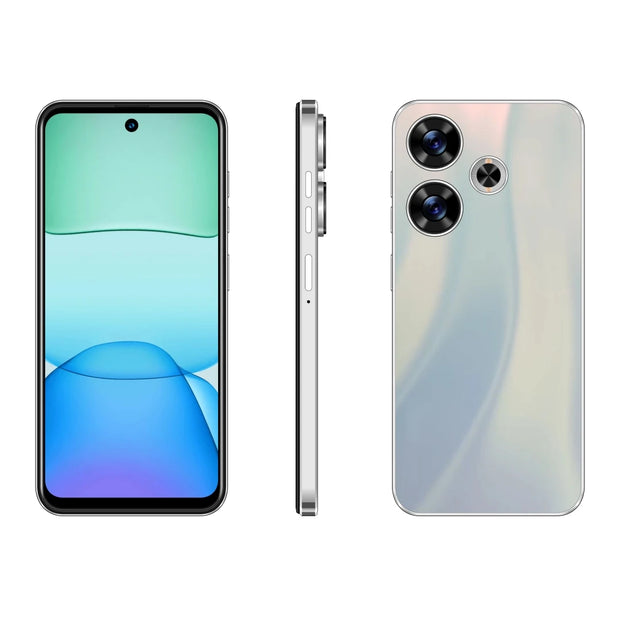 FUFFI X6 Pro Smartphone – 6.56" Android Phone, 8GB RAM + 256GB ROM, 16MP+32MP Camera, Dual SIM, 5500mAh Battery, Google Play
