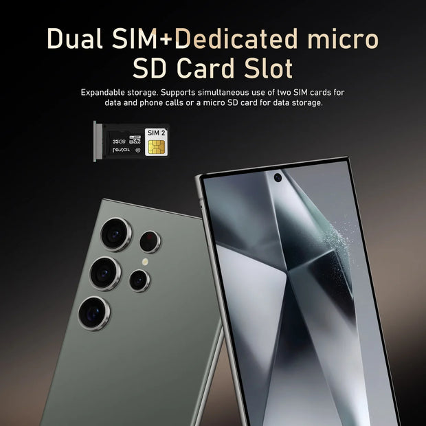 S24 Pro Smartphone – 6.8" Android Phone, 8GB RAM + 256GB ROM, 24MP+48MP Camera, Dual SIM, 6000mAh Battery, Google Play Store