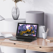 TOPOSH 10.1" Mini Laptop – Windows 11, Intel J4105, 12GB RAM + 256GB SSD, Portable Netbook for Office, School & Travel