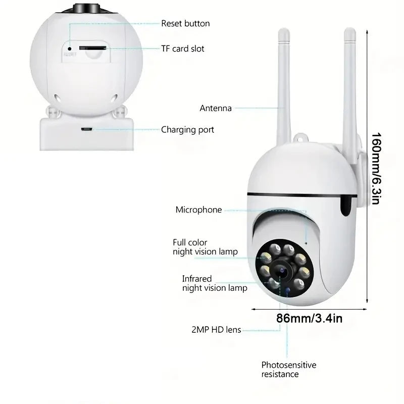 1080P HD Color Best WiFi Security Camera For Home
