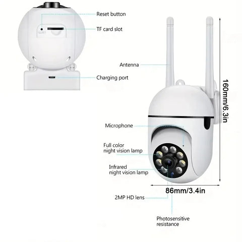 1080P HD Color Best WiFi Security Camera For Home