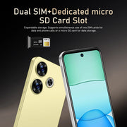 FUFFI X6 Pro Smartphone – 6.56" Android Phone, 8GB RAM + 256GB ROM, 16MP+32MP Camera, Dual SIM, 5500mAh Battery, Google Play