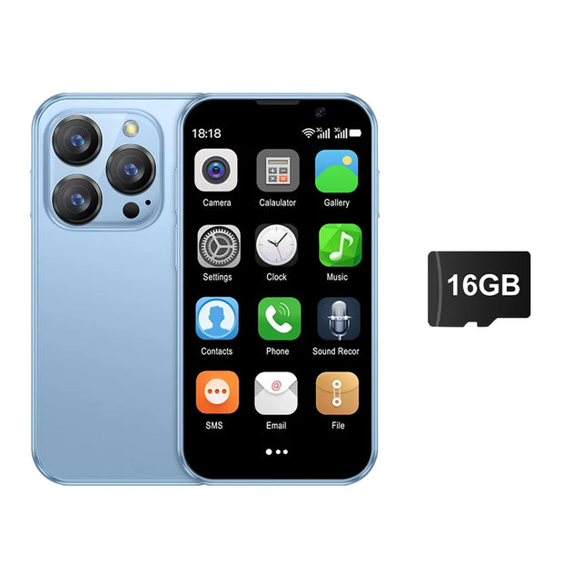 SERVO 16SE Mini Smartphone - 3.0" Display, 16GB ROM, Android 9.0, Dual SIM, 3G WCDMA, WiFi, Play Store Support