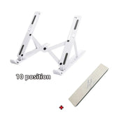 Portable Foldable Laptop Stand with 7/10 Adjustable Gears, Universal ABS Holder for MacBook, Lenovo, Samsung & Tablets