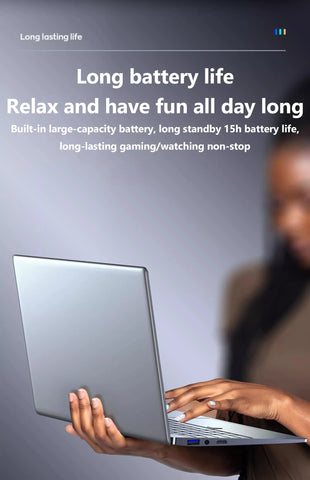 11th Gen Celeron N5095 Laptop – Windows 10/11, 16GB/32GB RAM, 128GB–2TB SSD, Dual-Band WiFi, Bluetooth, Stylish Pink Keyboard