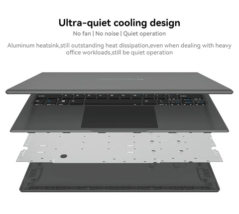 Adreamer 13.3" Laptop – Intel Celeron N4020, 8GB RAM + 1TB SSD, Windows 10 Notebook for Office, School & Everyday Use