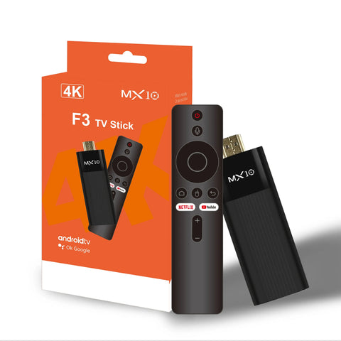 Factory Direct MX10-F3 4K Android TV Stick with Android 11 and 2.4G 5G Connectivity
