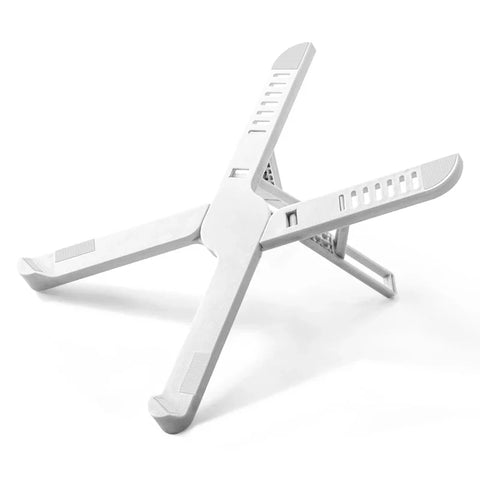 Portable Foldable Laptop Stand with 7/10 Adjustable Gears, Universal ABS Holder for MacBook, Lenovo, Samsung & Tablets